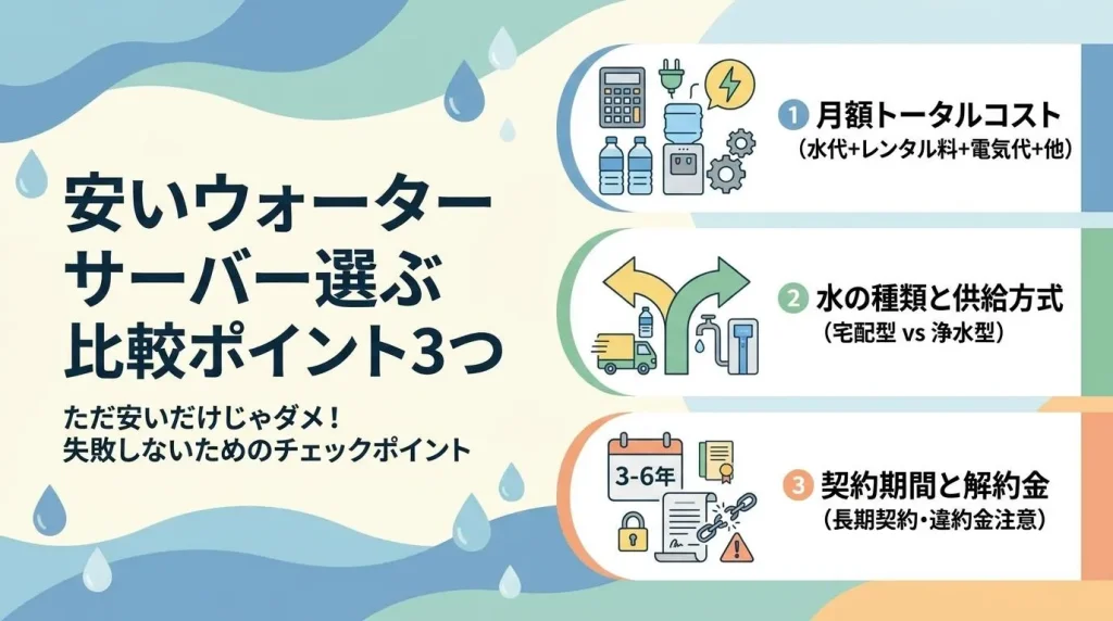 安い機種を選ぶための比較ポイント3つ