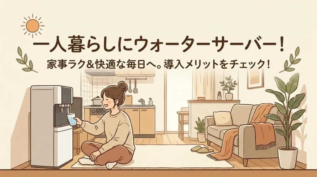 一人暮らしにウォーターサーバーが必要な理由