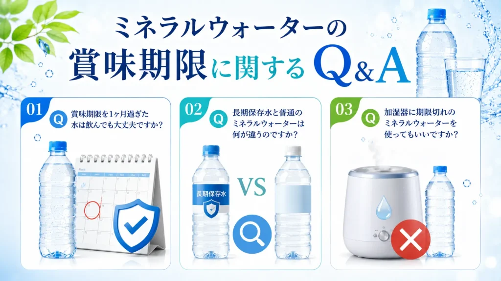 ミネラルウォーターの賞味期限に関するQ&A