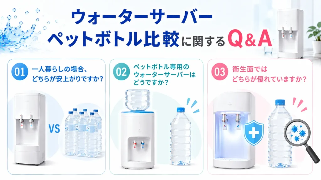 ウォーターサーバーペットボトル比較に関するQ&A