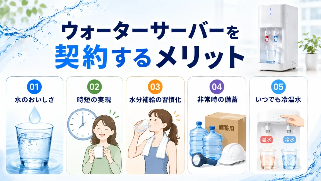 ウォーターサーバーを契約するメリット