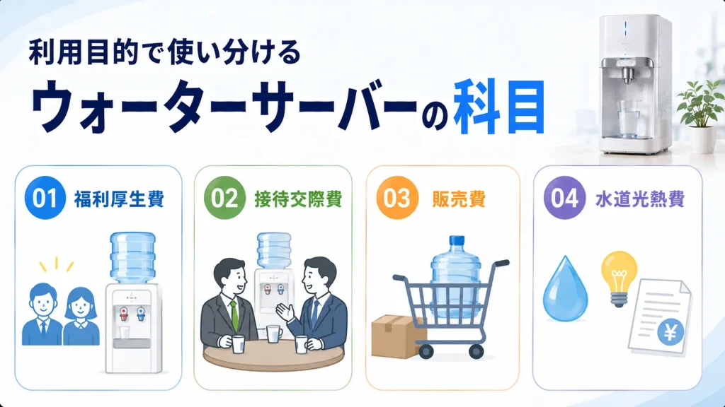 利用目的で使い分けるウォーターサーバーの科目
