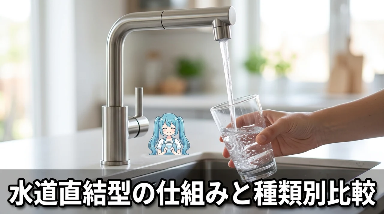 ウォーターサーバー水道直結型の仕組みと種類別の比較