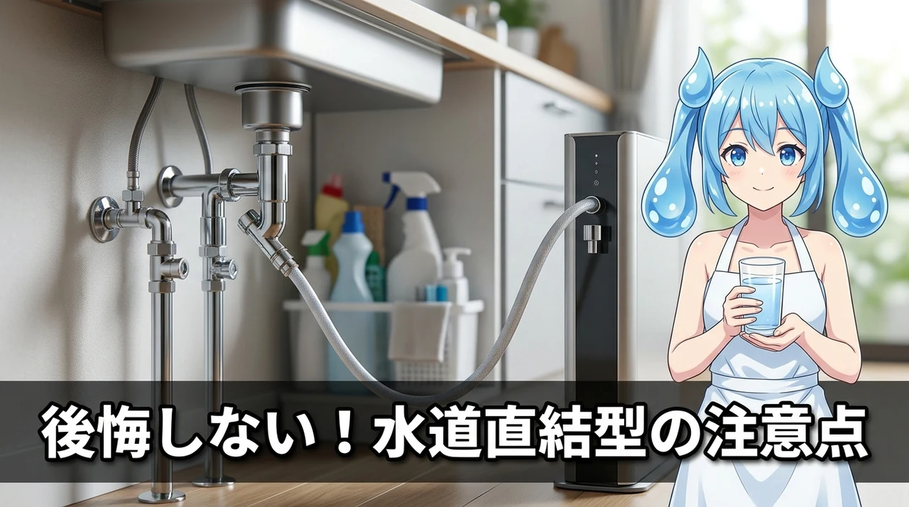 ウォーターサーバー水道直結型の注意点と3つのデメリット